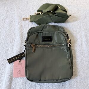 Green Nylon Crossbody Bag